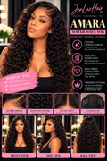 Amara — 13x6 HD Lace Water Wave Wig | 100% Virgin Human Hair