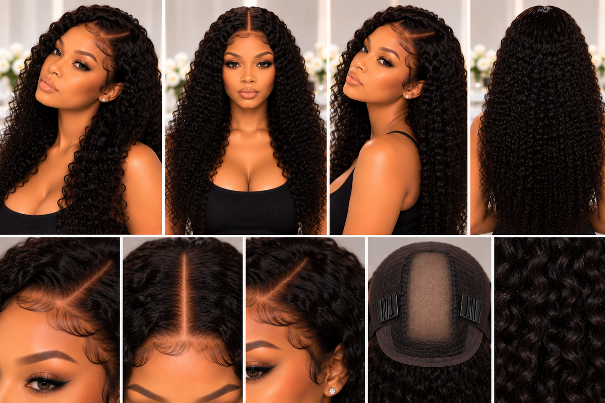 Jada — 4x4 HD Lace Closure Kinky Curly Wig | Natural Coil Pattern
