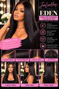 Eden — Raw Vietnamese Straight 13x4 HD Lace Wig | Single Donor Hair