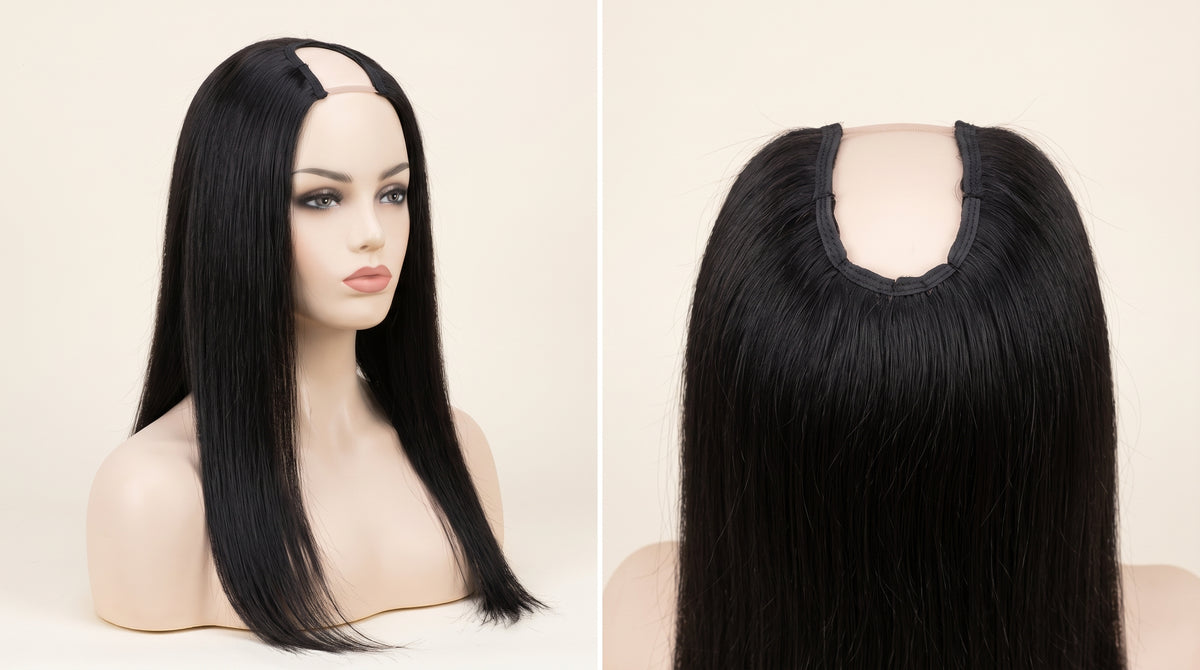 Maya — U-Part Straight Wig | Blend-Your-Own-Edges Human Hair