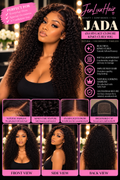 Jada — 4x4 HD Lace Closure Kinky Curly Wig | Natural Coil Pattern