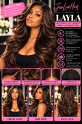 Layla — Butterfly Cut Layered Wavy Lace Front Wig | 13x4 HD Lace
