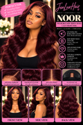 Noor — 99J Burgundy Body Wave Lace Front Wig | 13x4 HD Lace