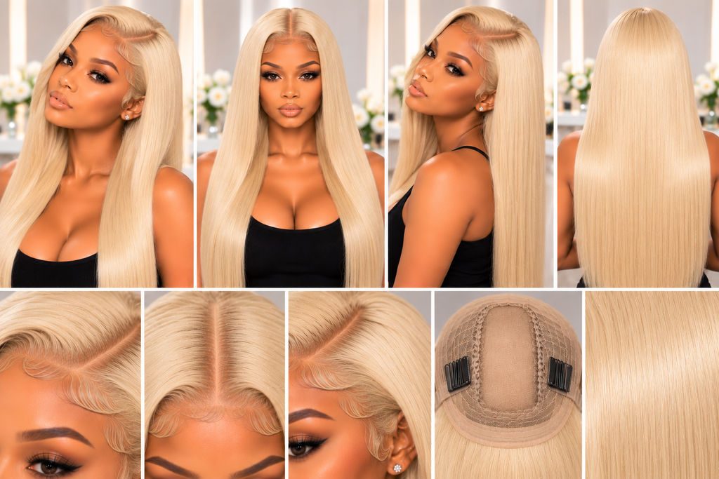 Selene — 613 Blonde 13x4 HD Lace Straight Wig | Colour-Ready Human Hair