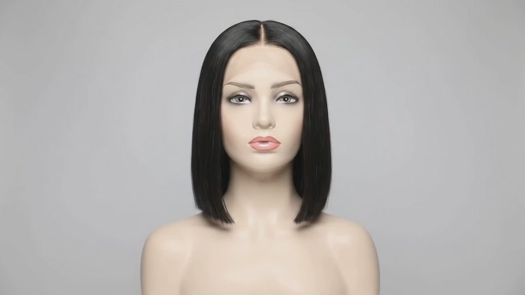 Video of the Cleo straight bob wig on a mannequin