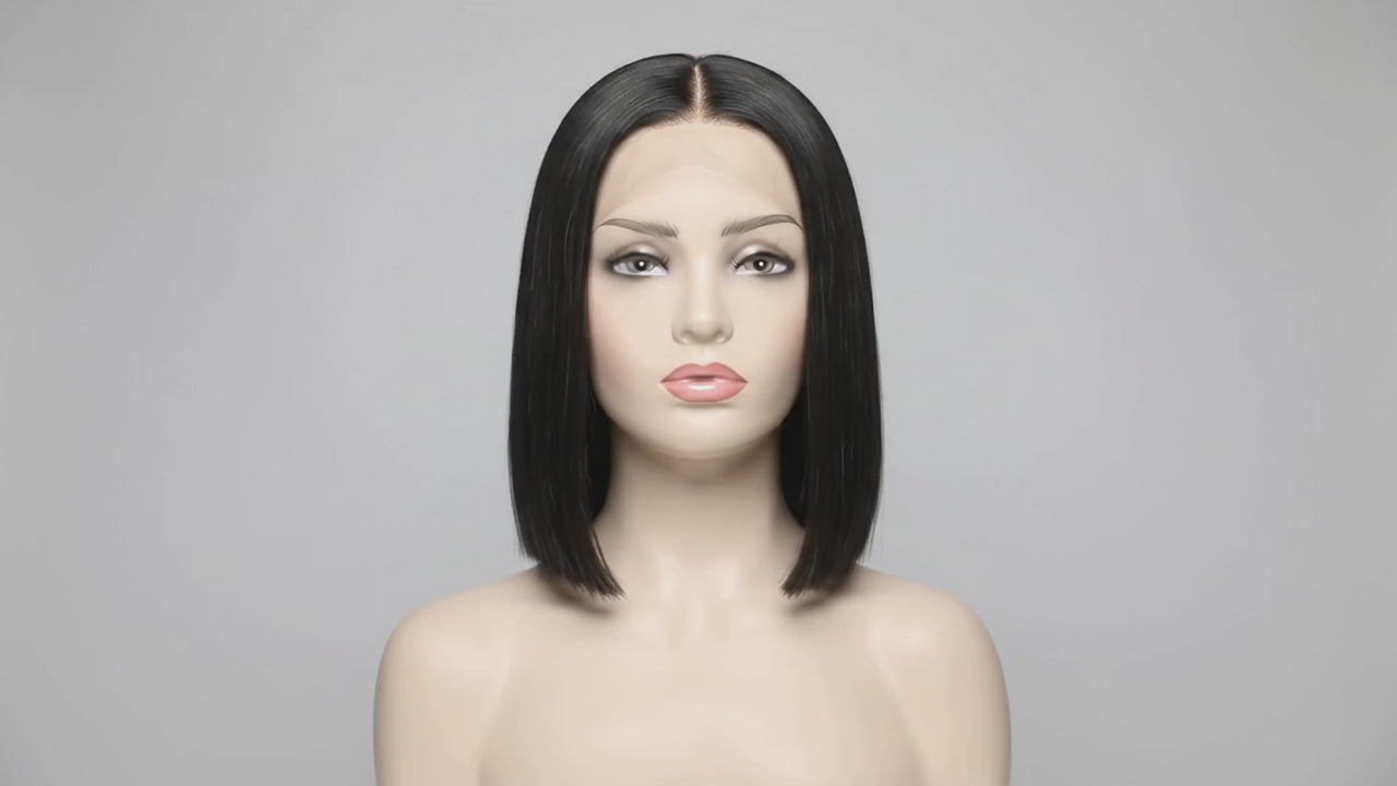 Video of the Cleo straight bob wig on a mannequin